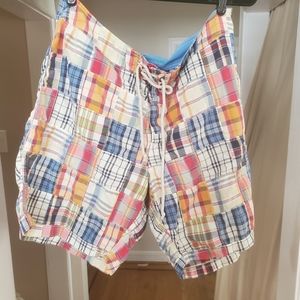 Men's J. Crew Madras Board Shorts size 36
